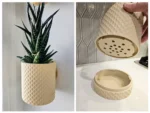 Jardinière Murale de Diamant avec Plateau d'égouttement