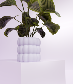 Jardinière en forme de bulles
