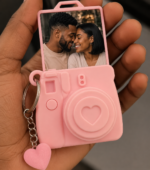 Porte-clés photo en forme d'appareil