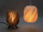 La lampe tourbillonnée rayée